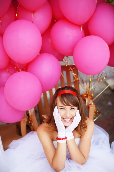 stock image Cheerful bride