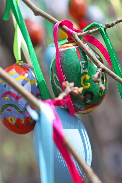 Huevo de Pascua ecológico — Foto de Stock