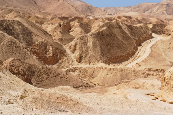 Malerische Steinwüste in der Nähe des Toten Meeres — Stockfoto