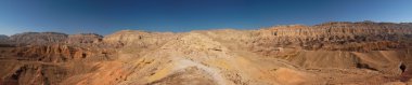 Scenic desert landscape in Makhtesh Katan in Israel clipart