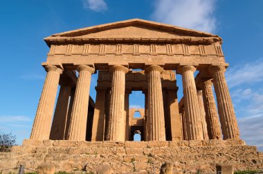 Concordia temple in Agrigento, Sicily, Italy clipart