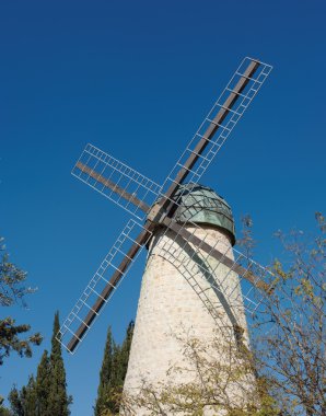 Monteriore Windmill in Jerusalem clipart