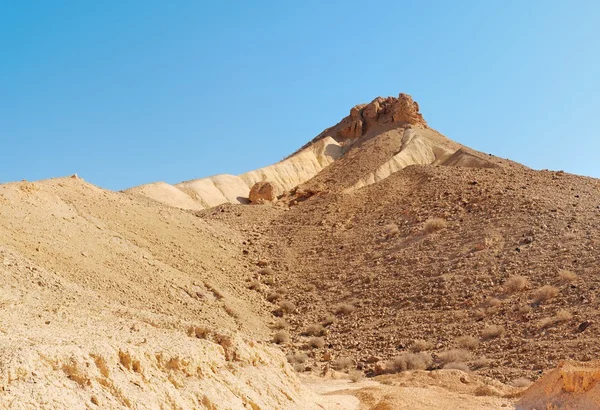 Montaña escénica con arroyo seco en el desierto — Foto de Stock