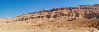 RIM duvar Makhtesh Katan krater İsrail'in Negev Çölü'nde