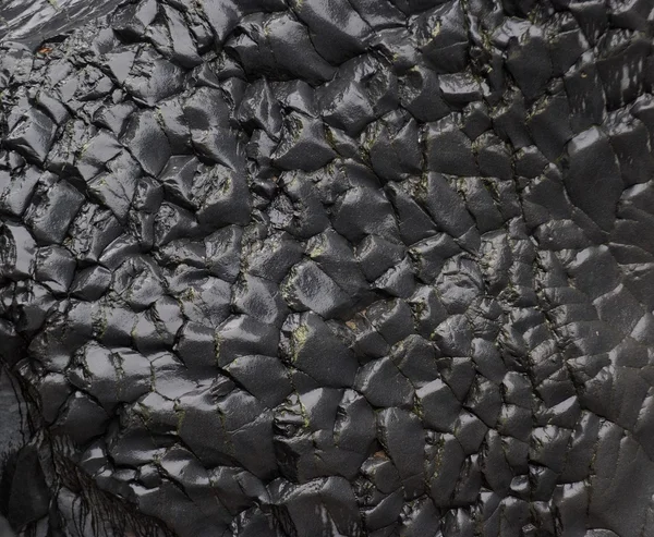 Textura de rocha preta molhada — Fotografia de Stock