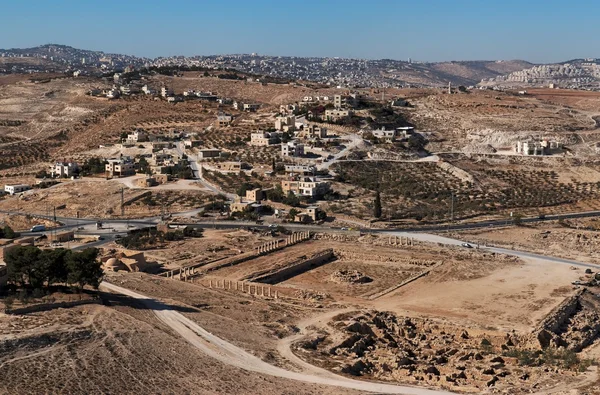 Escavações e aldeia árabe em Herodion — Fotografia de Stock
