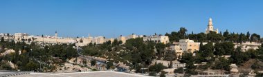 Panorama of the Old City of Jerusalem clipart