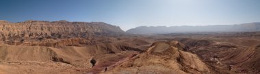 makhtesh katan İsrail'in doğal çöl manzarası