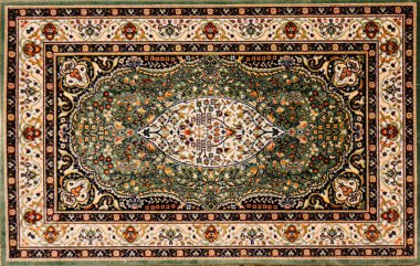 Arabic rug with floral pattern