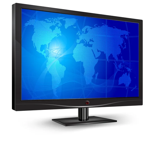 Monitor con schermo blu — Vettoriale Stock