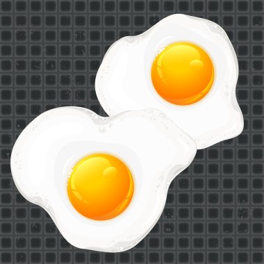Fried eggs clipart