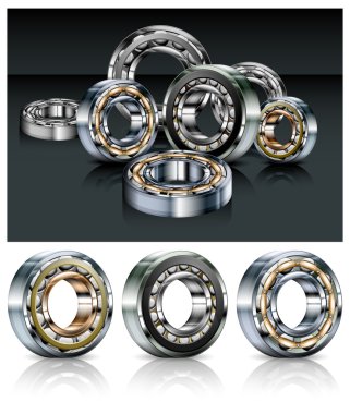 Metal bearings clipart