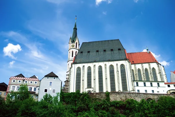 Kostel v Českém Krumlově. Sežeňte si Svatý kuchařku — Stock fotografie