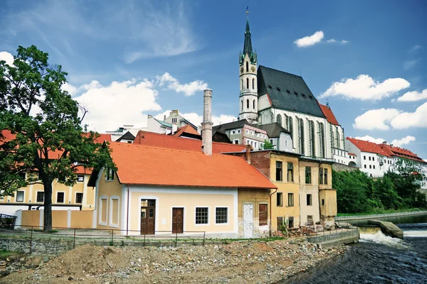 Kościół w miejscowości Český krumlov. Święty vitt — Zdjęcie stockowe
