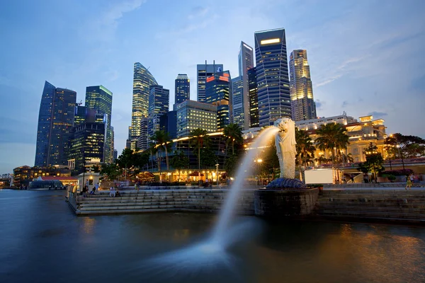 Skyline di Singapore Fotografia Stock
