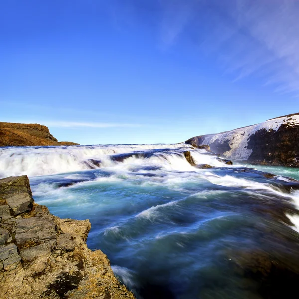 Gullfoss vattenfall — Stockfoto