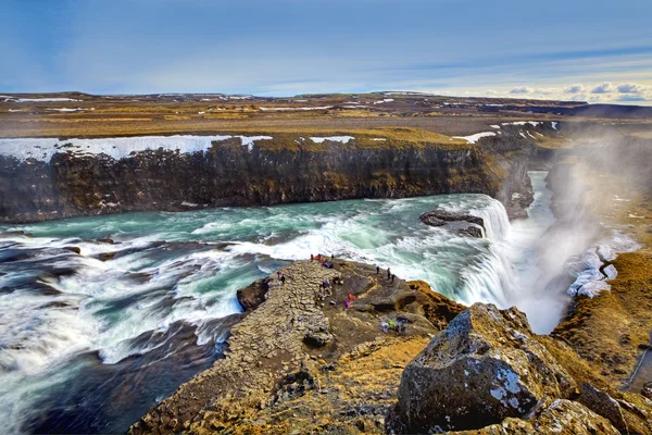 Ο καταρράκτης Gullfoss — Φωτογραφία Αρχείου