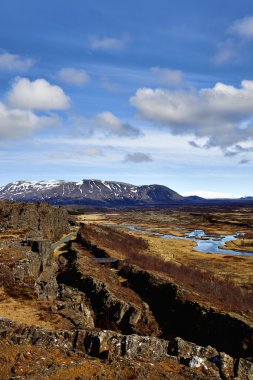 Thingvellir national park clipart