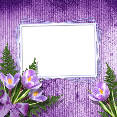 Multicoloured backdrop for greetings or invitations with bunch o clipart