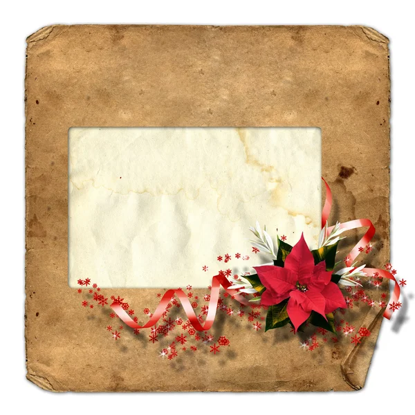Cartão de parabéns com a composição de Natal . — Fotografia de Stock