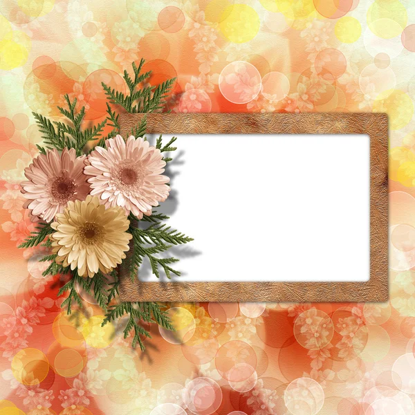 Multicoloured backdrop for greetings or invitations with bunch o — Stock Photo, Image