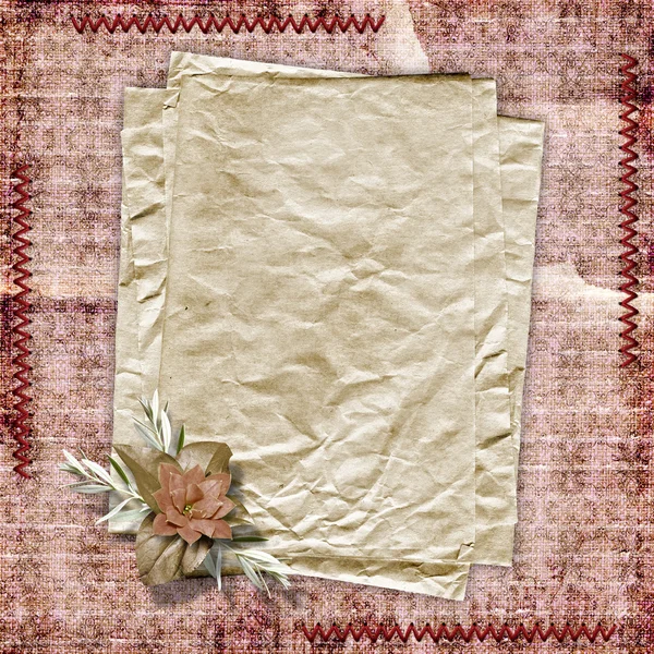 The vintage paper background with elegance border. — Stock Photo, Image