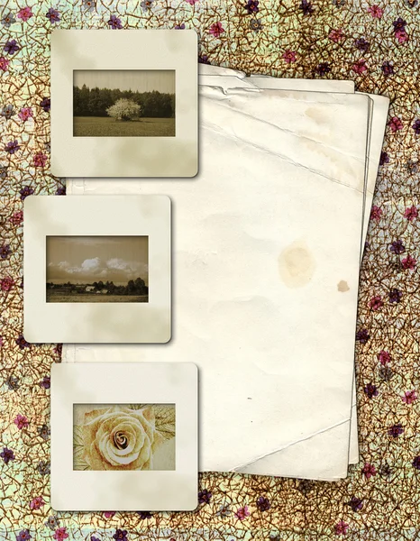 Estrutura de uma foto ou congratulação. Abstrato vintage backgr — Fotografia de Stock