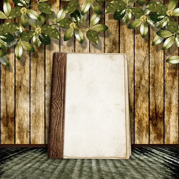 The vintage background with a old album. — Stock Photo, Image