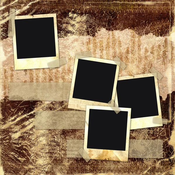 Grunge abstrakt bakgrund med ramar för en bild. — Stockfoto