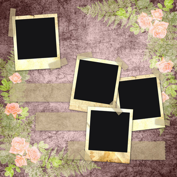 Page for a photo on the abstract background.