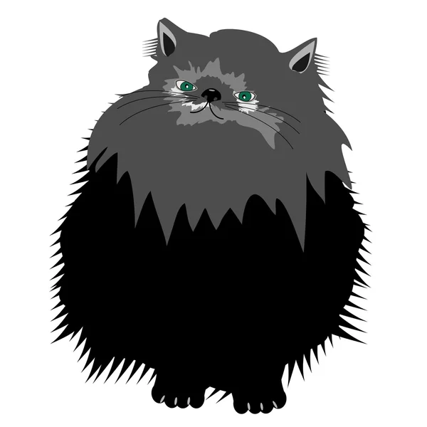 Nice persian cat on white — Stock Vector