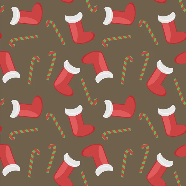Nouvel An et fond de Noël sans couture — Image vectorielle