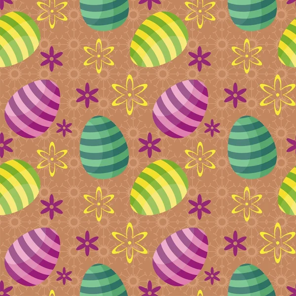 Easter background with eggs — Stock Vector