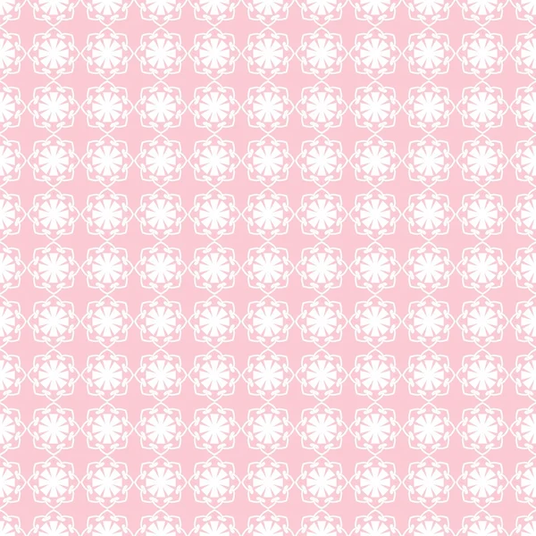 ピンクのシームレスな背景の白のレース — ストックベクタ