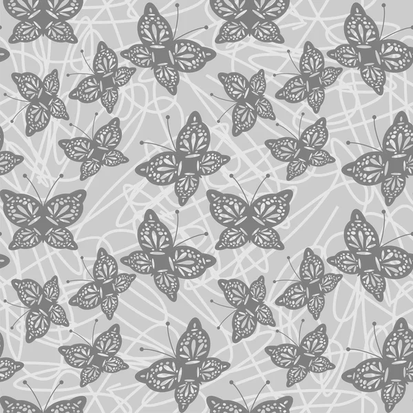 Seamless background with openwork butterflies — Stock Vector