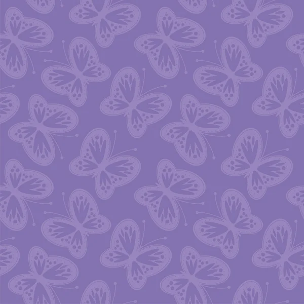 透かし彫り蝶とのシームレスな背景 — ストックベクタ