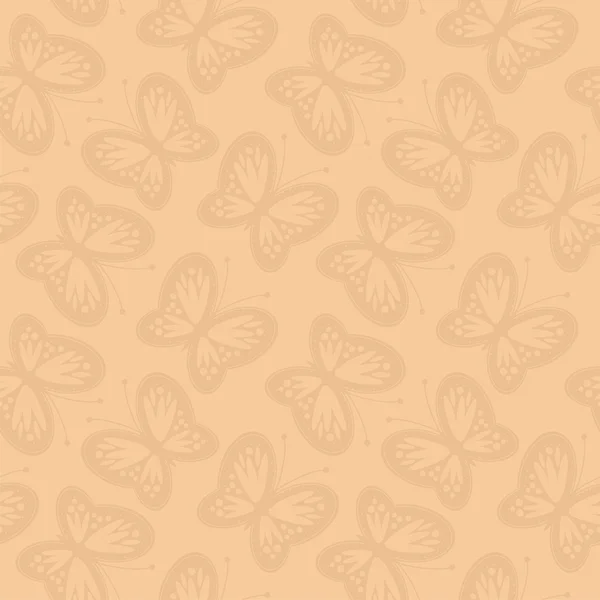 Nahtloser Hintergrund mit durchbrochenen Schmetterlingen — Stockvektor