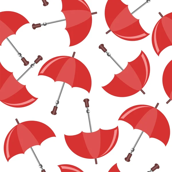 Nahtloser Hintergrund mit Regenschirmen — Stockvektor