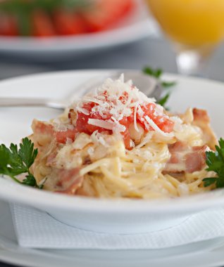 alla carbonara makarnası