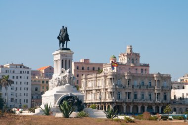 A view of Spanish embassy, cuba clipart