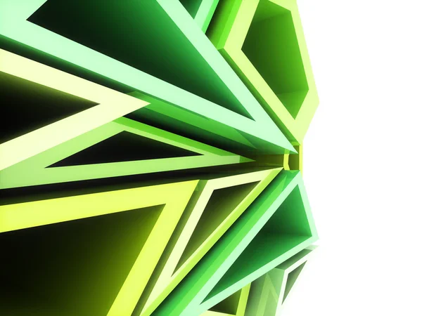 幾何学的な緑の背景 — ストック写真