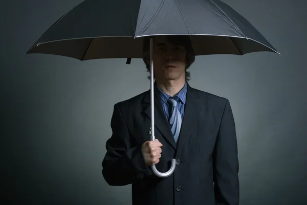 stock image Businessman with Umbrella