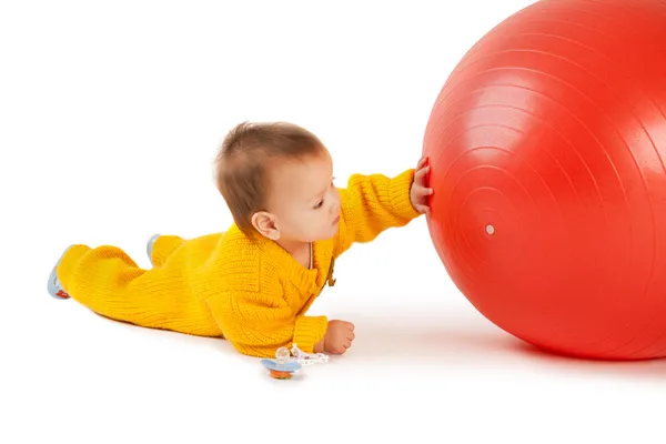 Μωρό με μπάλα — Φωτογραφία Αρχείου