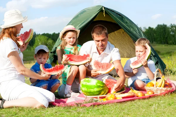 Piknik keluarga Stok Gambar