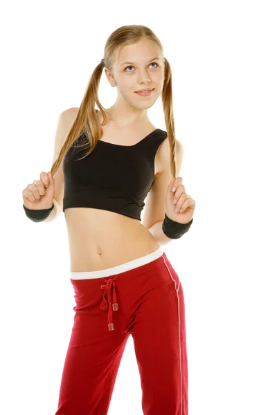 Fitness für Mädchen — Stockfoto