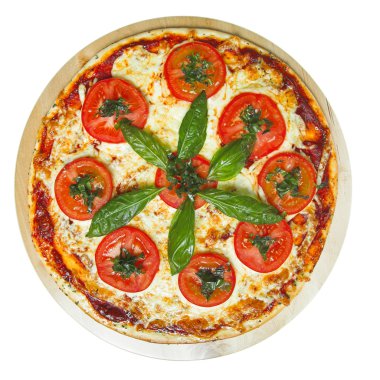 Pizza margarita clipart