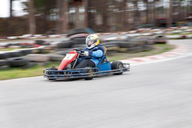 Karting race clipart