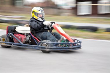 Karting race clipart