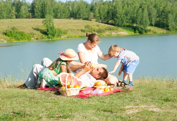 Családi piknik Stock Kép
