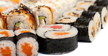 Sushi in the assortment clipart